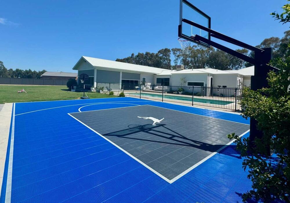 Basketball court tiles in Shepparton by Sports Courts Victoria