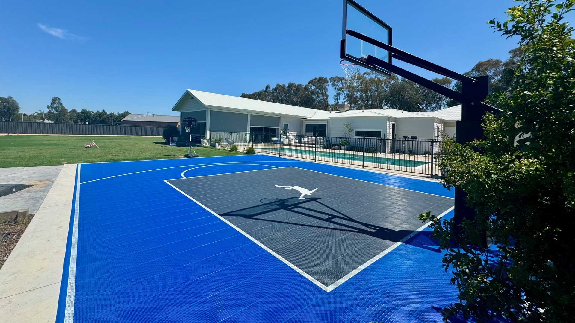 Basketball court tiles in Shepparton by Sports Courts Victoria
