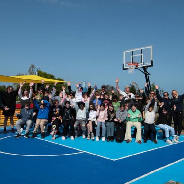Sport court tiles in Queenscliff for community group
