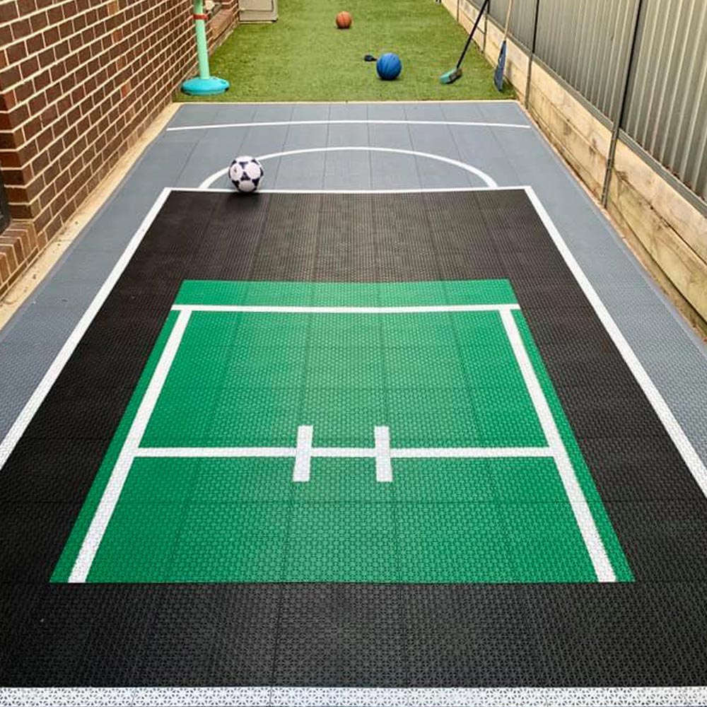 Cricket court tiles for Geelong backyard by Sports Courts Victoria
