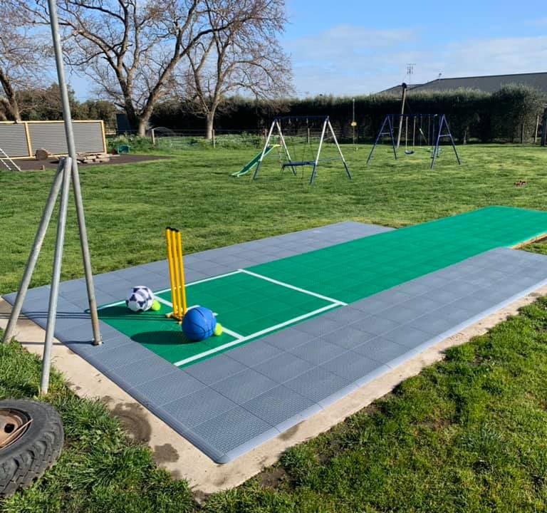 Cricket practice court tiles for backyard and training in Geelong