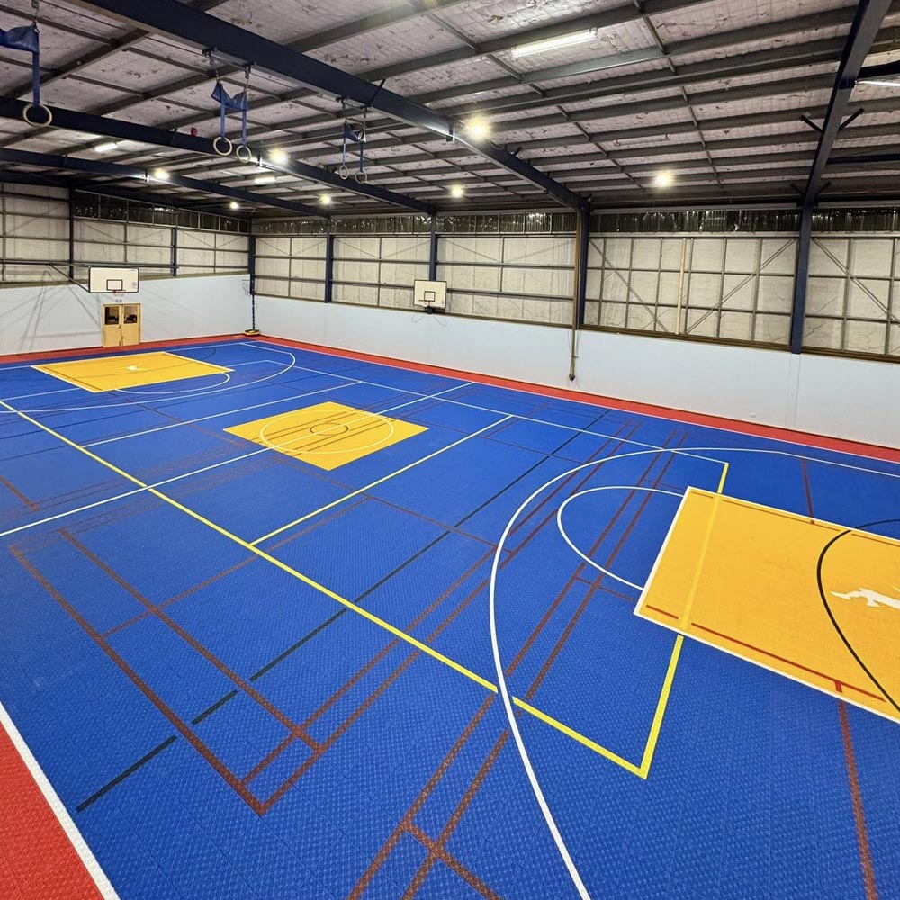 Multi-sports courts tiles for community club in Victoria