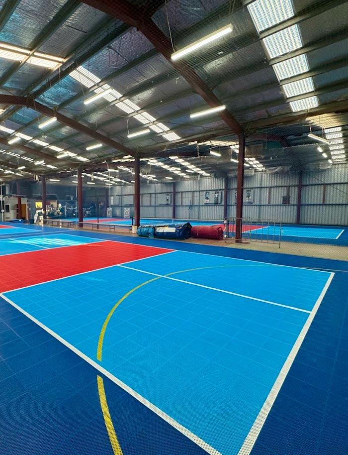 Multi-sports courts tiles for community club in Victoria