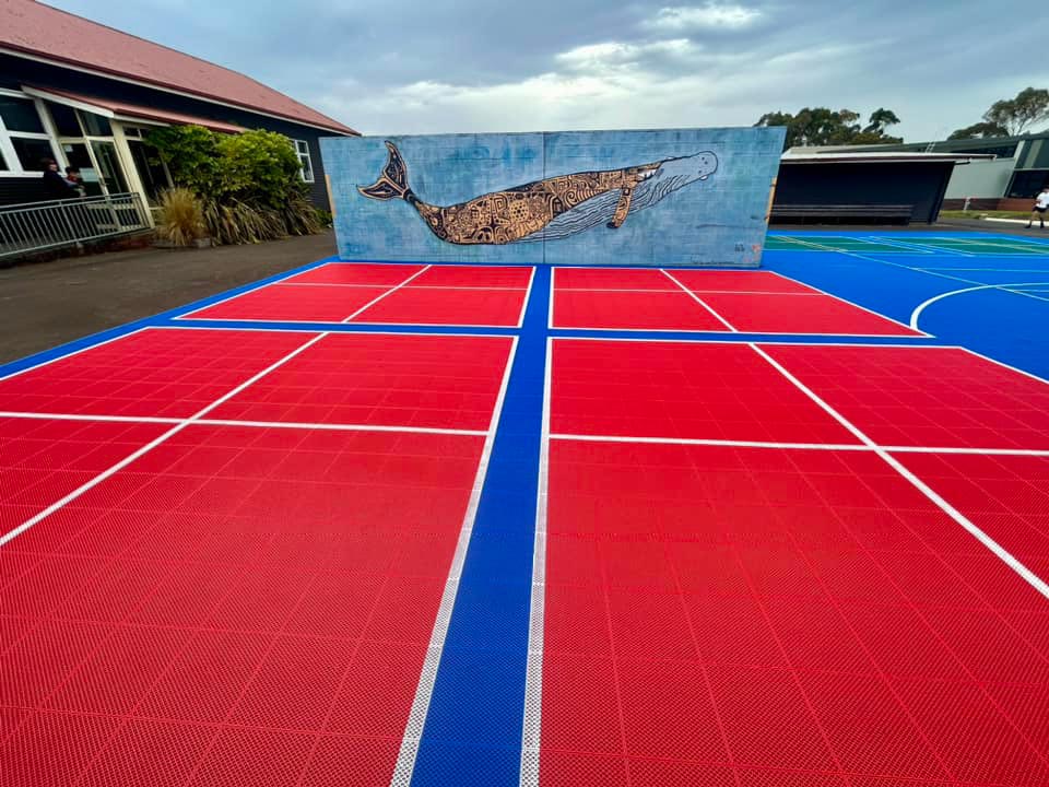Multi-sports courts tiles for Geelong primary school