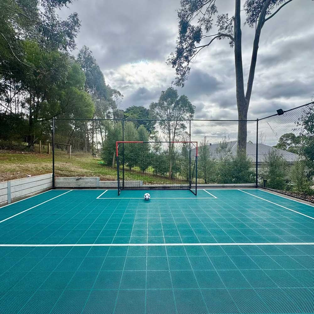 Futsal sport court tiles for Geelong backyard