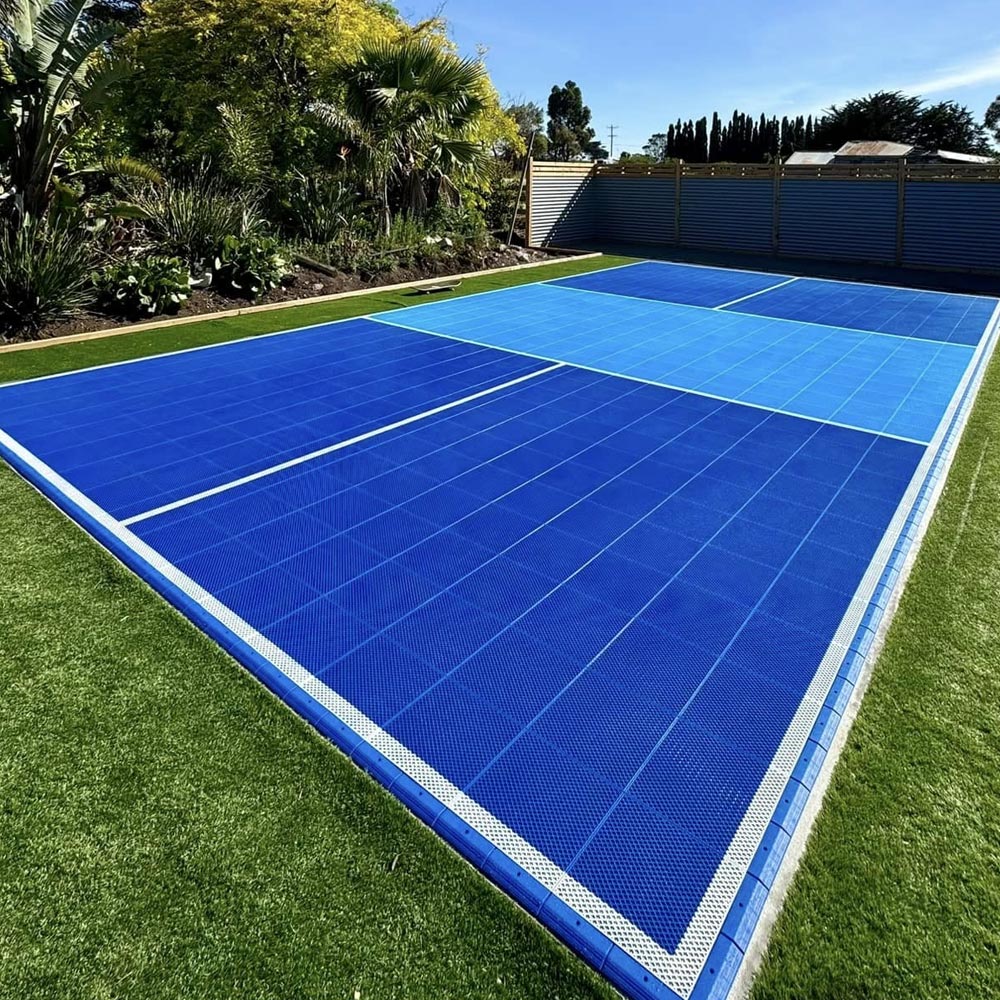 Pickleball court tiles for Geelong backyard