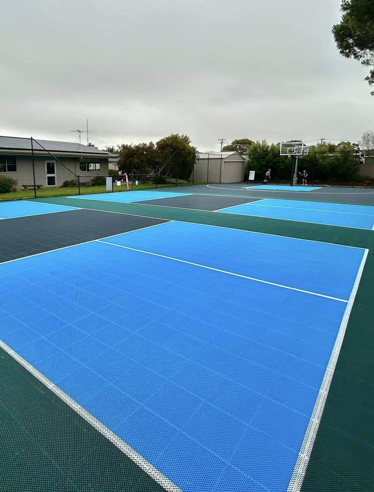 Pickleball court tiles for Geelong community group