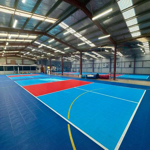 Indoor multi-sports courts tiles for Portland Indoor Netball / Cricket Centre