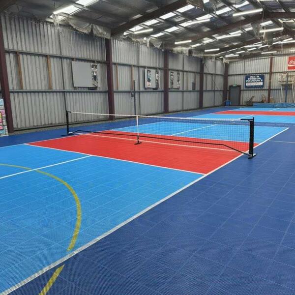 Pickleball courts tiles for Portland Indoor Netball / Cricket Centre