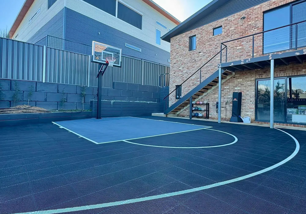 Sports Courts Victoria - Google review photo of basketball court tiles