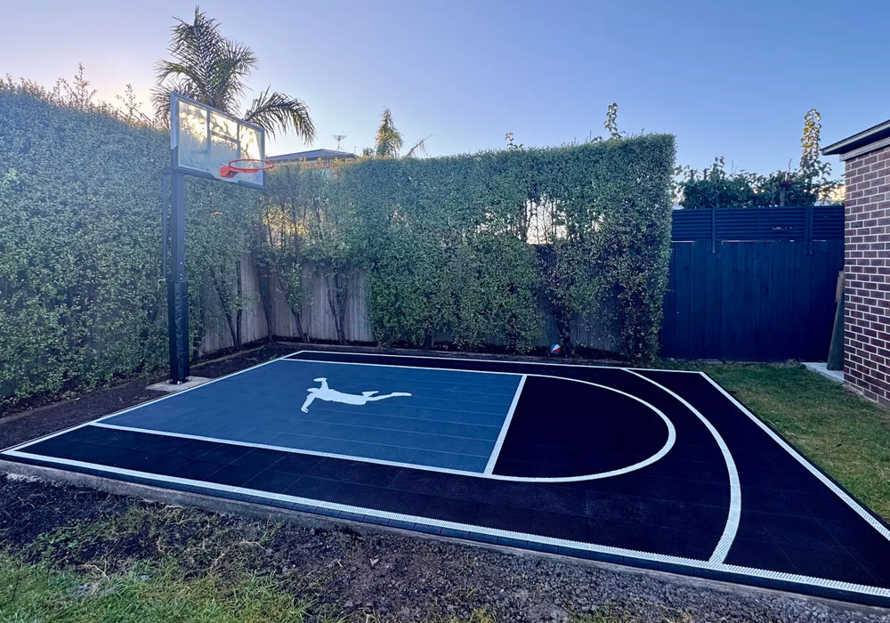 Sports Courts Victoria - Google review photo of basketball court tiles