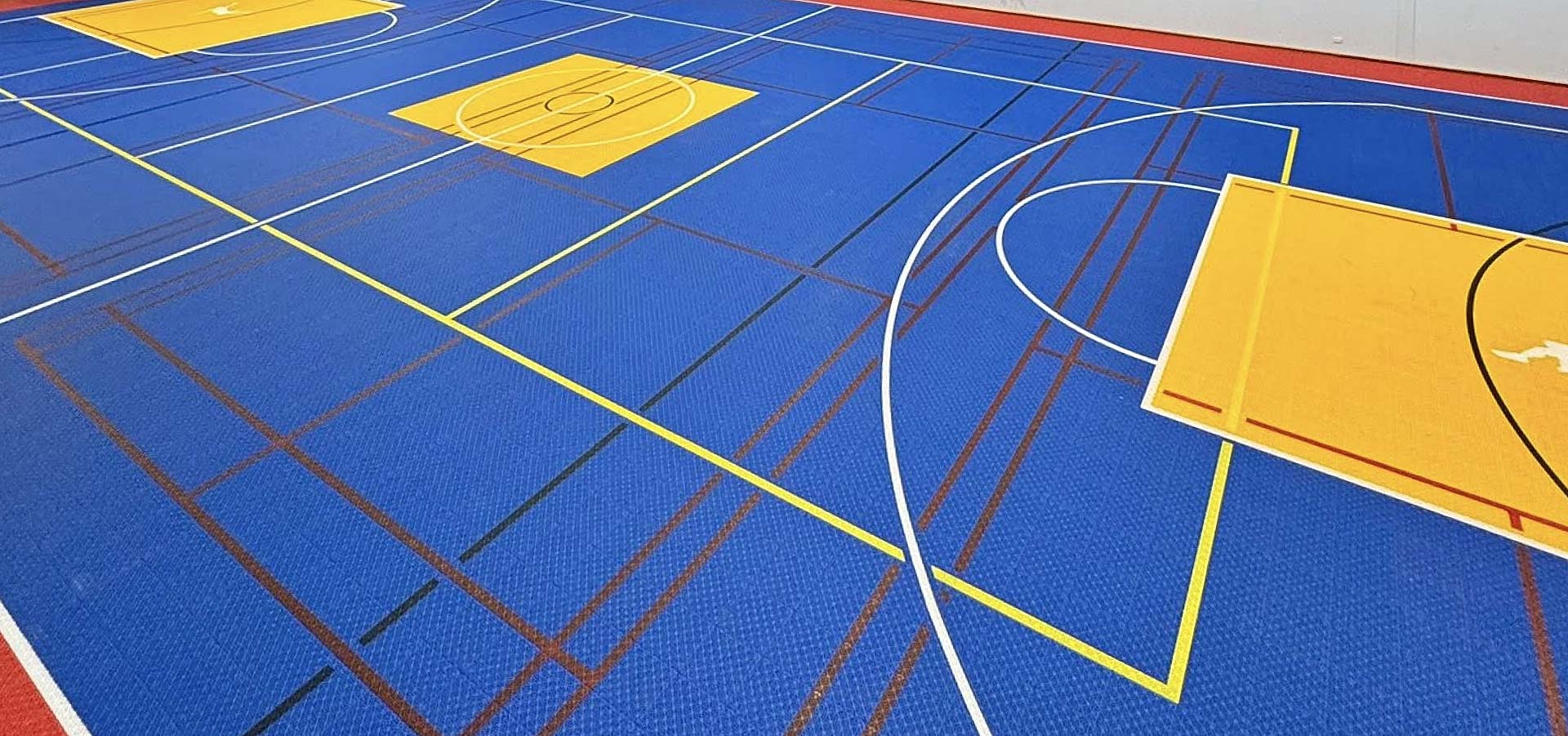 Indoor Slam Man multi-sport court tiles for Stawell College