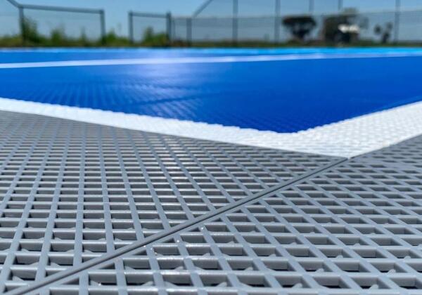 Tennis court tiles for Geelong community club
