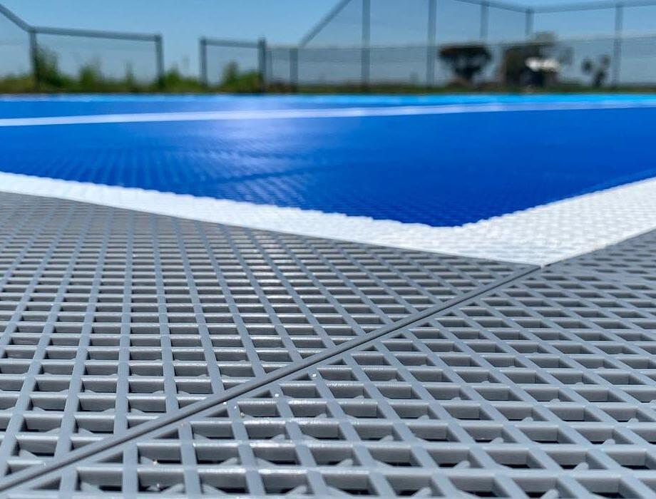 Tennis court tiles for Geelong community club