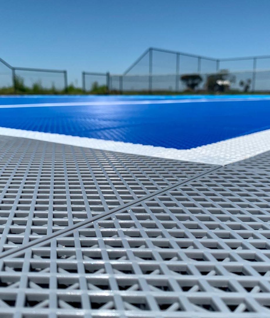 Tennis court tiles for Geelong community club