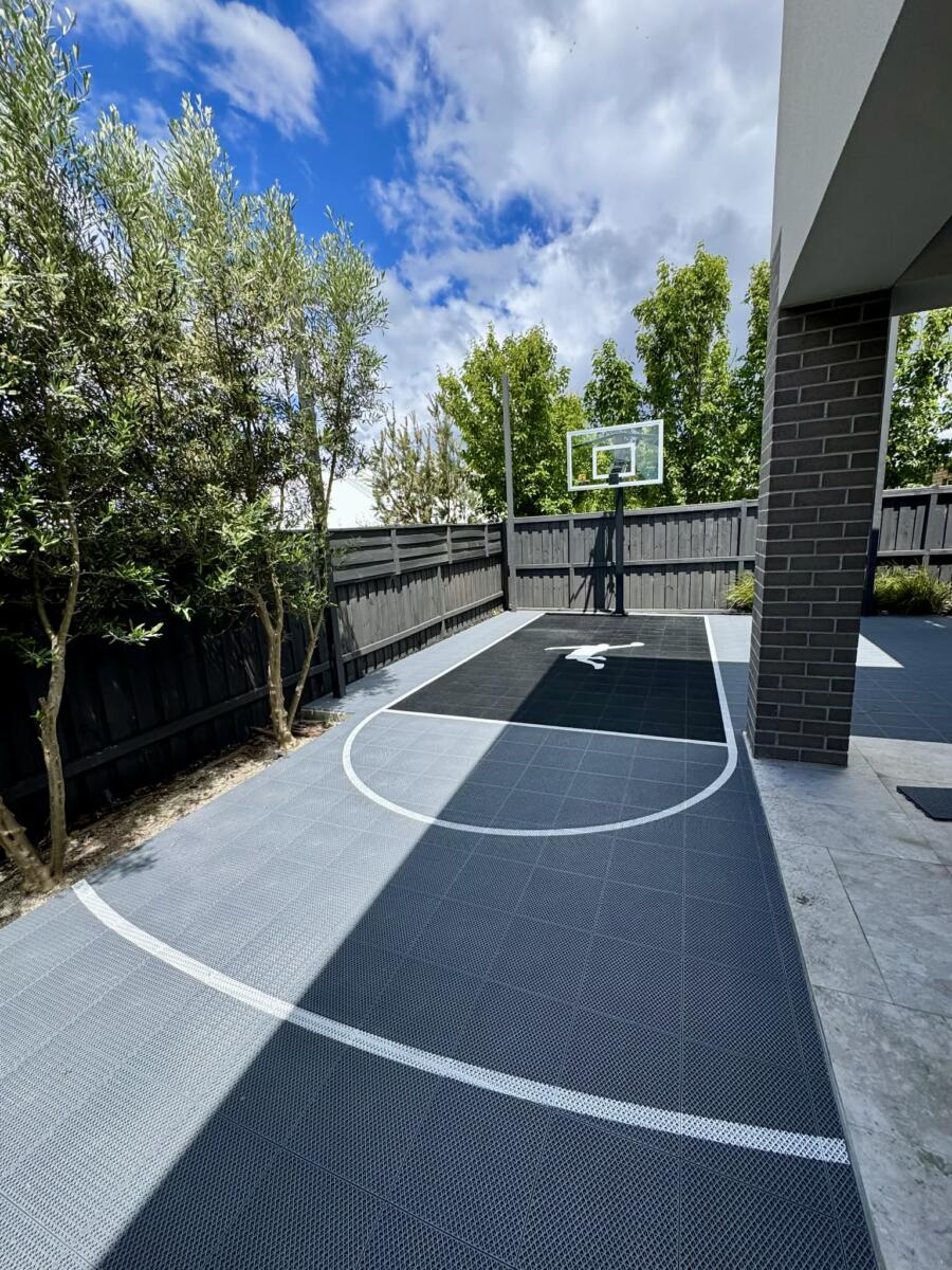 Custom Backyard Basketball Court – Torquay