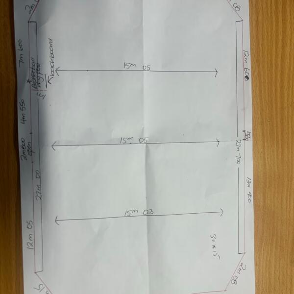 Hamilton Slam Man Multi-sports Court Sketch 1