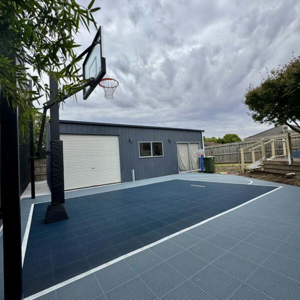 Slam Man Custom Basketball Court - Manifold Heights 2