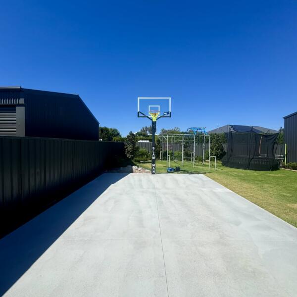 Albury Slam Man Basketball Court & Ring Before 2