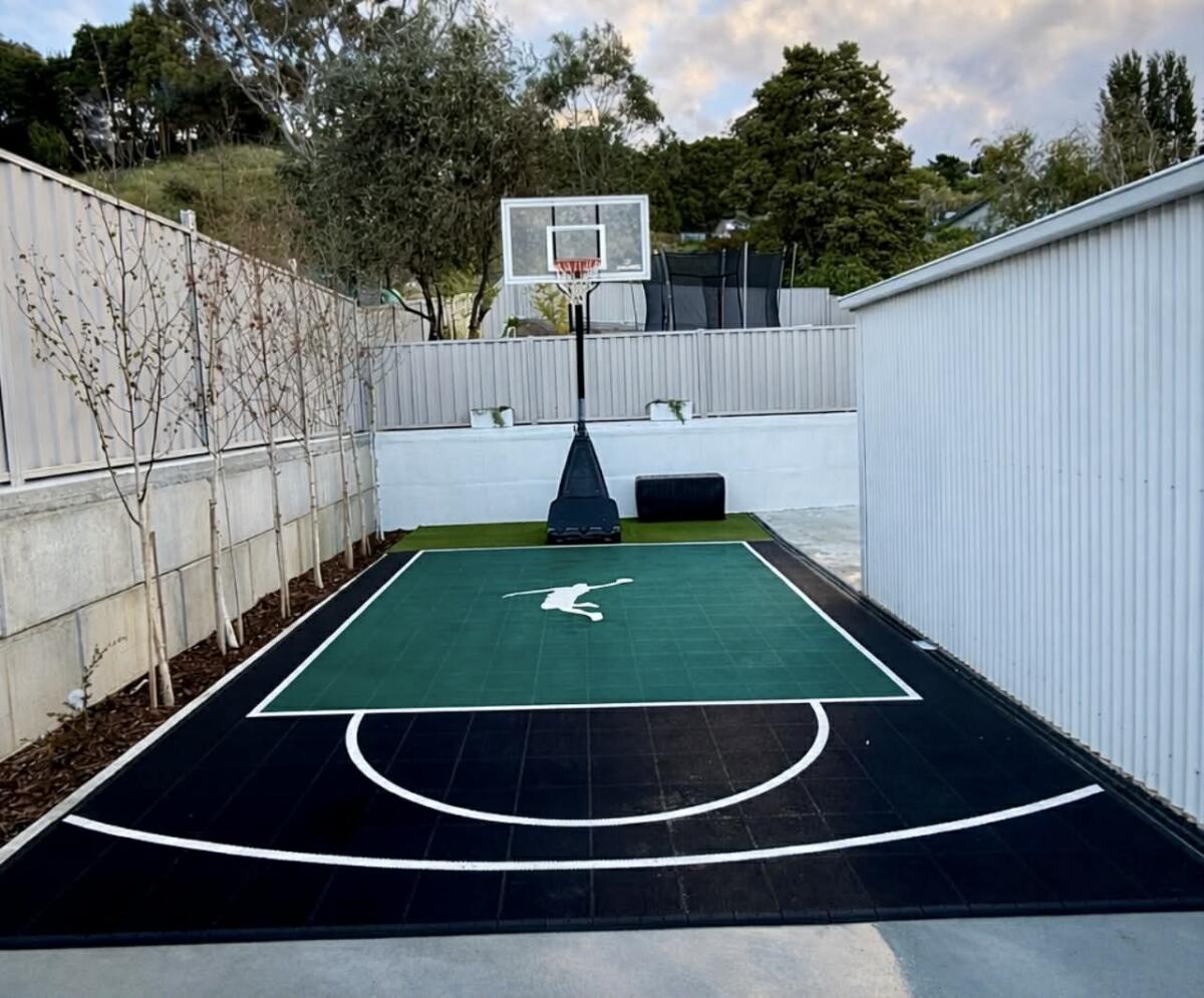 Custom DIY Basketball Court Delivered to Tasmania