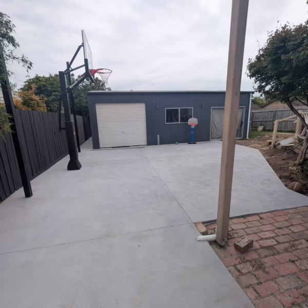 Slam Man Basketball Court Before - Manifold Heights
