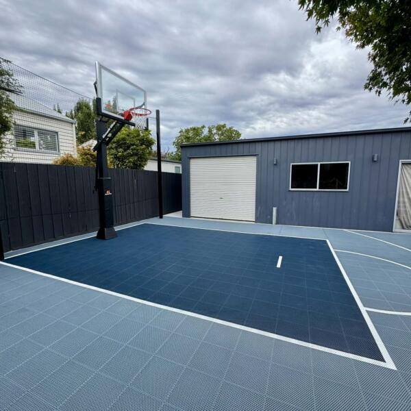 Slam Man Custom Basketball Court - Manifold Heights 1