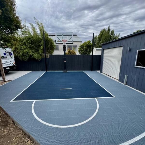 Slam Man Custom Basketball Court - Manifold Heights 3