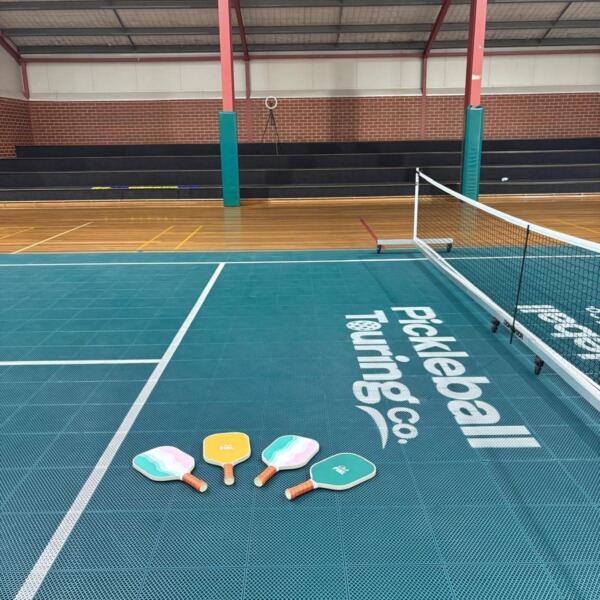 Pickleball Touring Court & Paddles
