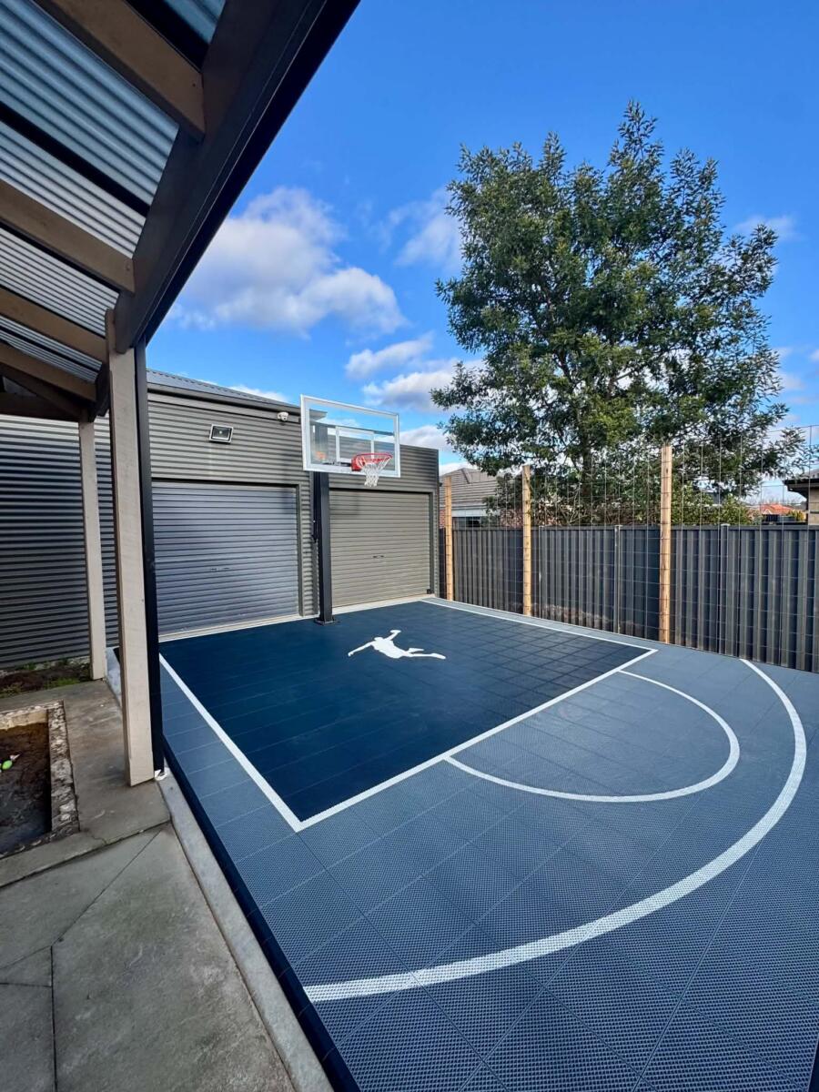 Custom Backyard Basketball Court Installation – Alfredton Ballarat