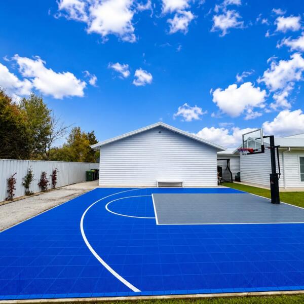 Custom backyard basketball court installation in Wagga Wagga NSW
