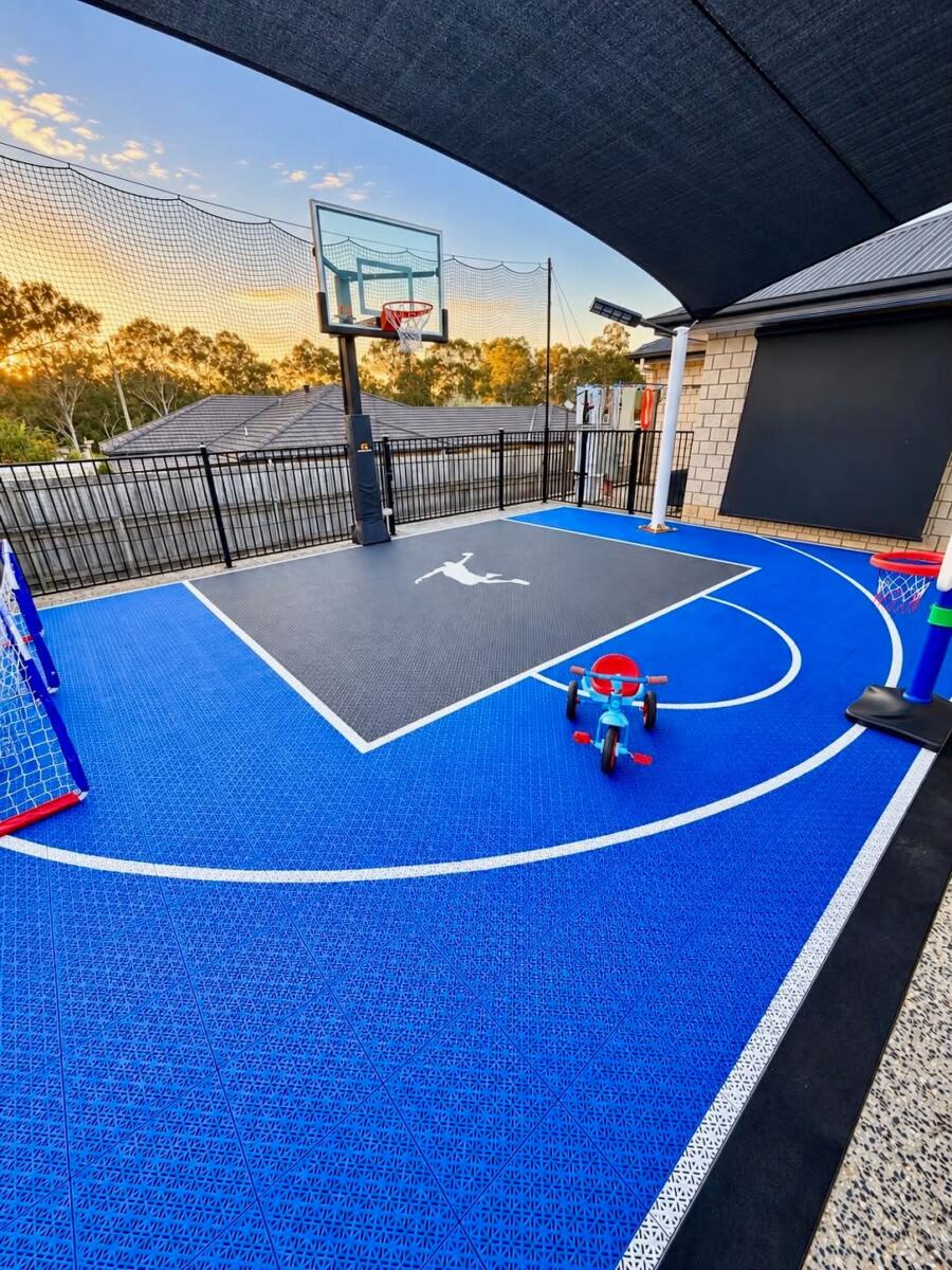 DIY Backyard Basketball Court in Logan Village, Queensland